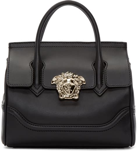 versace collection top zip leather tote|authentic Versace purses.